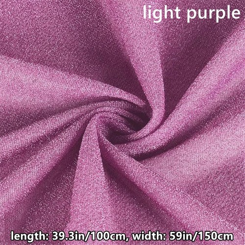 Stretch Glitter Fabric Cloth Costume Formal Dress Sewing Craft DIY 100x150cm - Picture 18 of 44