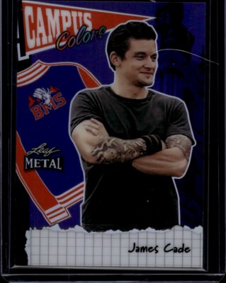 2024 Leaf Blue Mountain State James Cade Campus Icons Red White
