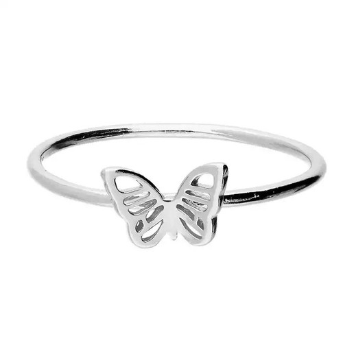 Bague Fine Argent Sterling 925 – Motif Lunettes – Taille 55 – Neuve Avec étiquettes