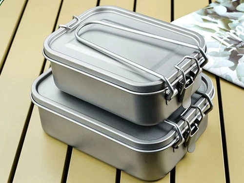 Titan Brotdose Lebensmittel Aufbewahrung Behälter Tragbar für Outdoor Camping Studenten - Bild 3 von 10