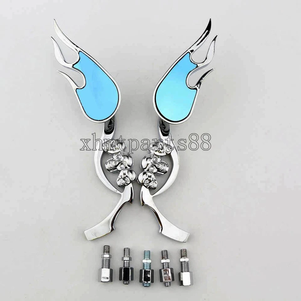 Espejos retrovisores laterales cromados para motocicleta Honda Shadow 750 Aero Spirit VT600 Foto 3 de 4