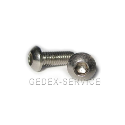 500 Stk Linsenkopfschrauben ISO DIN 7380-1 M3x4 Innensechskant EDELSTAHL A2 V2A 