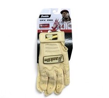 FRANKLIN CFX PRO VANILLA/GOLD BATTING GLOVES YTH SMALL NEW