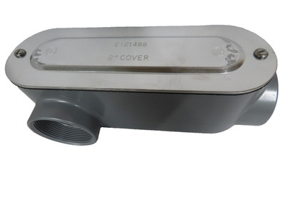 EATON LR65-CGN 2'' LR CONDUIT BODY WITH COVER & Neoprene GASKET (Pack of 1)