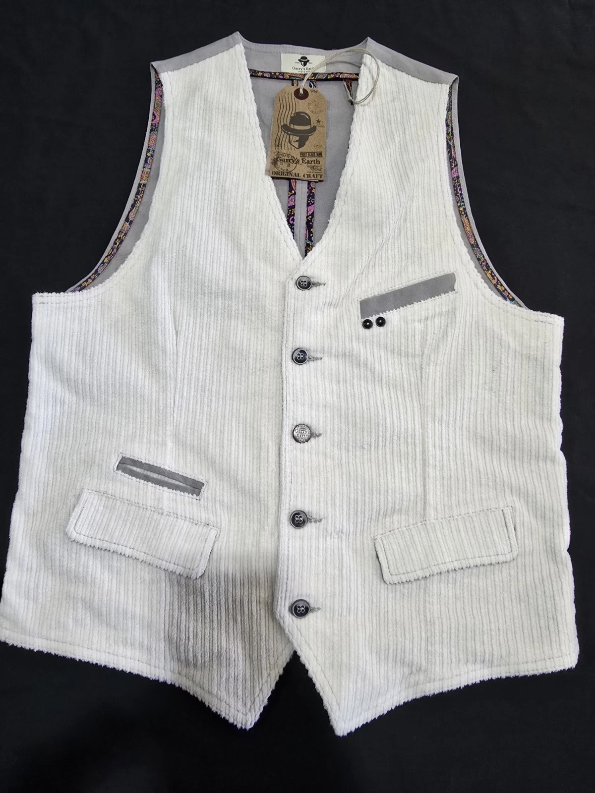 Garry's Earth Vest Handcrafted Made In Italy Size M Cod.32 - product detail image 3