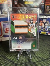2020 Panini XR -Rookie Xcellence Autograph Swatches Tee Higgins #RXC-TH /5 Green