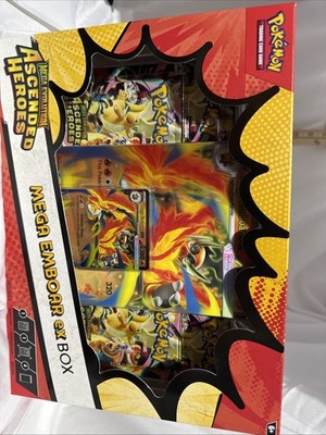 Pokémon Mega EMBOAR EX Box Mega Evolution Ascended Heroes TCG Factory Sealed
