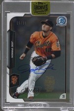 2017 Topps Archives All-Star Signature Edition Buybacks 15/98 Joe Panik Auto 1v3