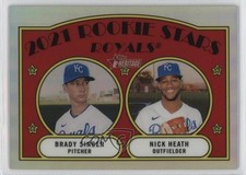2021 Heritage Rookie Stars Chrome Refractor 544/572 Brady Singer Nick Heath 3a8