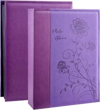 Artmag Photo Album 4X6 300 Photos, Extra Large Capacity Leather Cover Wedding Fa