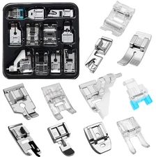 11pcs Sewing Machine Presser Foot Set – Fits Most Low Shank Sewing Machines