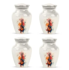 Musical Guitar Cremation Urn 3Inch Set Of 4 for Human Ashes Decorative Keepsake