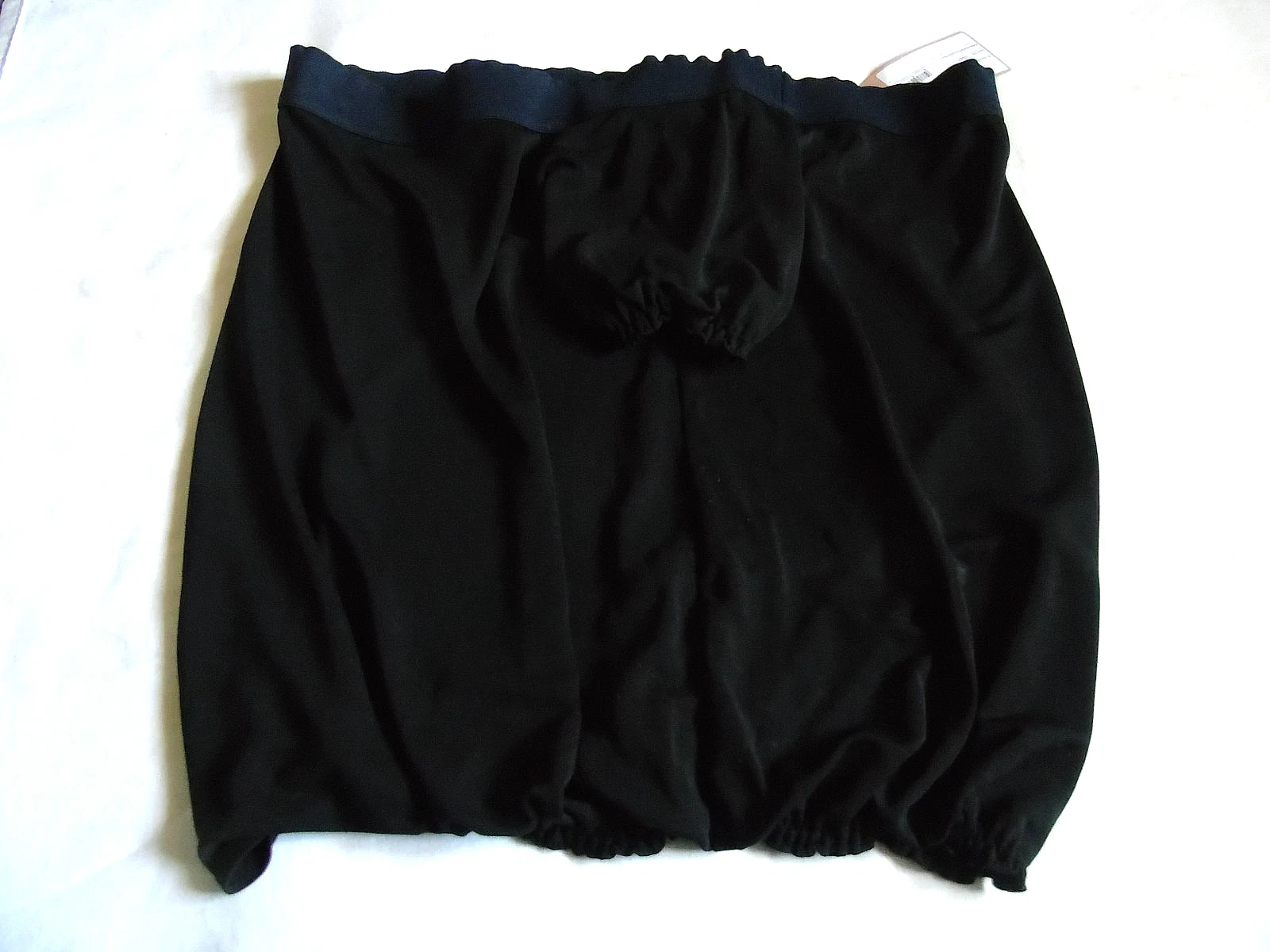 Top Miu Miu autentico nero blu navy mai usato bellogliato dettag t Sade ma inaly