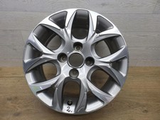1x Alufelge 15 Zoll 6.0" 4x108 23ET Glanz Silber 9673773877 Peugeot 208