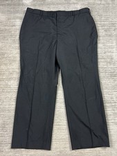 Pantalones Bestec Concept Para Hombre 44S Negro Poliéster Lana Frente Plano Defensa Logística