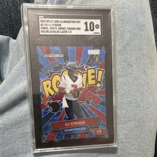 Wild Card Alumination Comix Rookie CJ Stroud Red/Blue Lazer SGC 10 #AC-CS