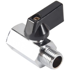 Chrome Brass 1/4inch Threads Tap Male to Female Air Compressor Hose Q7N4