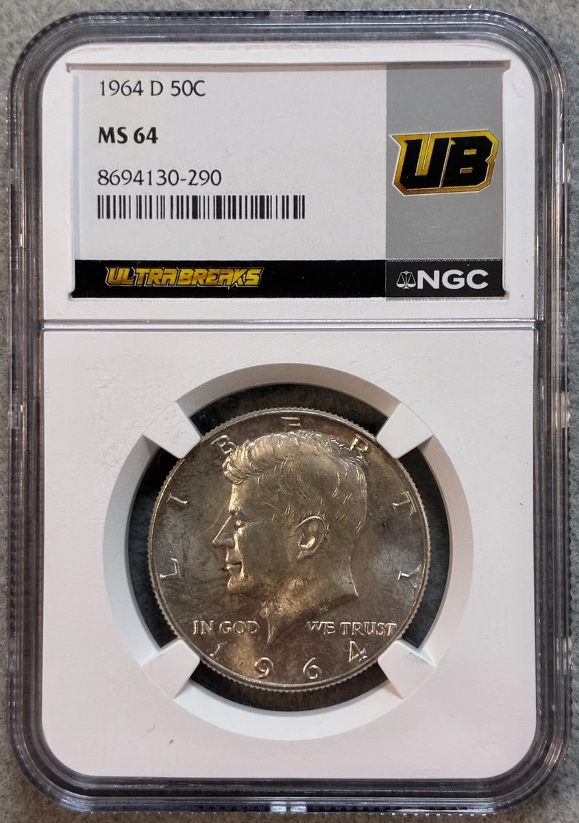 MS 64 Graded 1964 Kennedy US Half Dollars (1964-Now) for sale | eBay