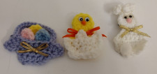 Easter or Fiesta Pins Handmade crochet - Various Colors