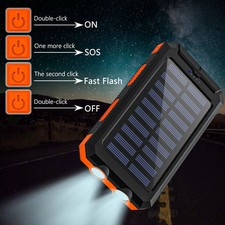 2026 Super 1000000mAh USB Portable Charger Solar Power Bank For Cell Phone