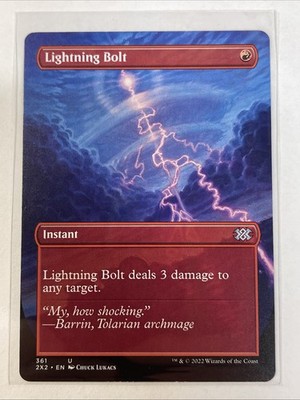 Lightning Bolt (Borderless) Double Masters 2022 #361 Uncommon