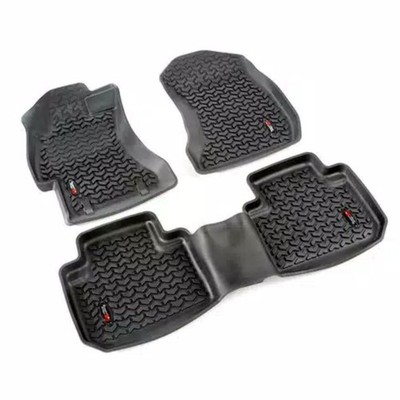 Rugged Ridge All Terrain 1st & 2nd Row Black Floor Liners for 87-95 Wrangler YJ