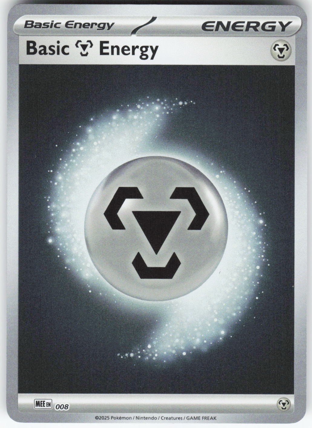 Basic Metal Energy - 008 8 Mega Evolution Energies Pokemon Reverse Holo NM