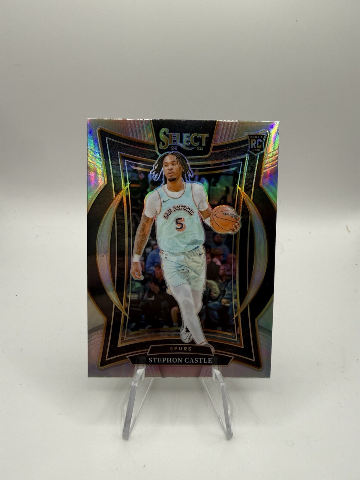 2024-25 Panini Select - Concourse Stephon Castle #72 Silver Prizm (RC)