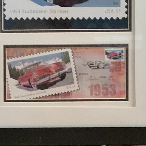 The 1953 Studebaker Starliner & First day Cover of its own stamp Collage 16X20 - Picture 6 of 24
