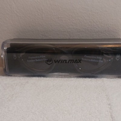 Winmax T2 Swimming Goggles Black Model 72 MPN 72 with Protective Film and Case
