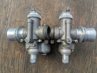 1968 MOTO GUZZI V700 V 700 OEM DELLORTO CARBURETORS W/VELOCITY STACKS