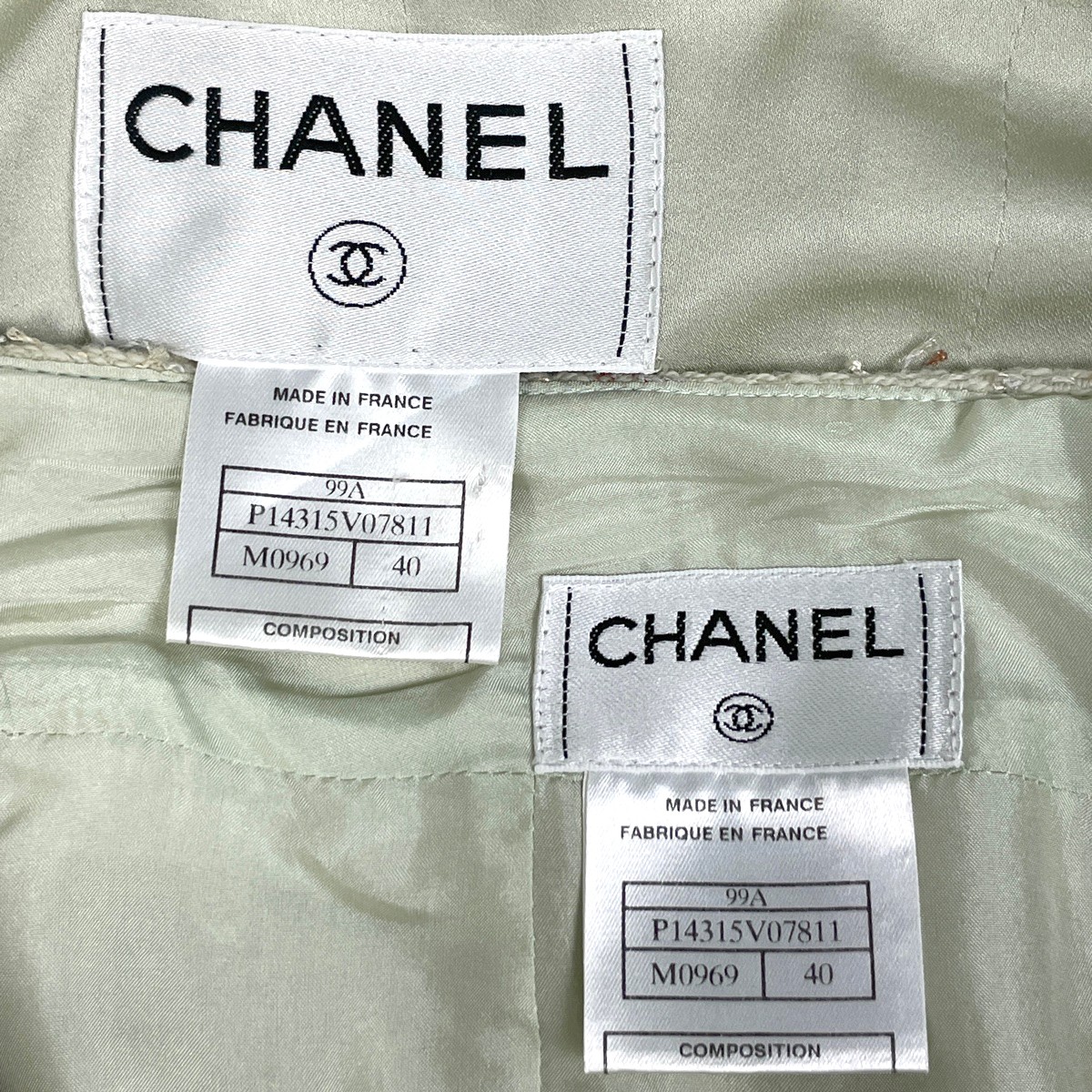 CHANEL (Interlocking) CC logo button setup Frill … - image 9