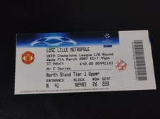 Manchester United vs LOSC Lille Ticket 2007 UEFA Champions League Quarter Final