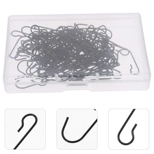 120 Pcs Iron Stocking Hangers Hooks for Xmas Fireplace Tree Holiday Decorations