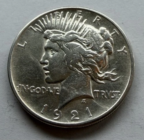 Photo of a 1921-P Peace Dollar from an eBay listing that sold on Jul 22, 2026