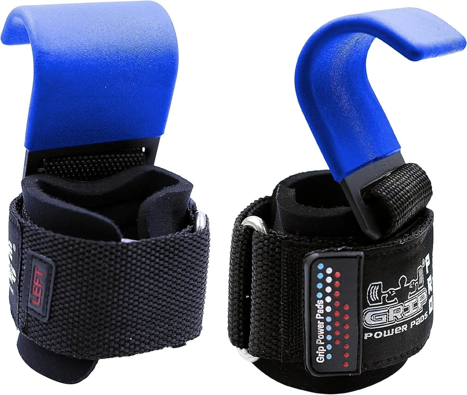 Heavy-Duty Weight Lifting Hooks with Padded Wrist Straps for Men & Women - Image 3 of 4