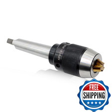 Yunnergo 1/64-1/2 Heavy Duty Mt3 Shank Lathe Keyless Drill Chuck Special
