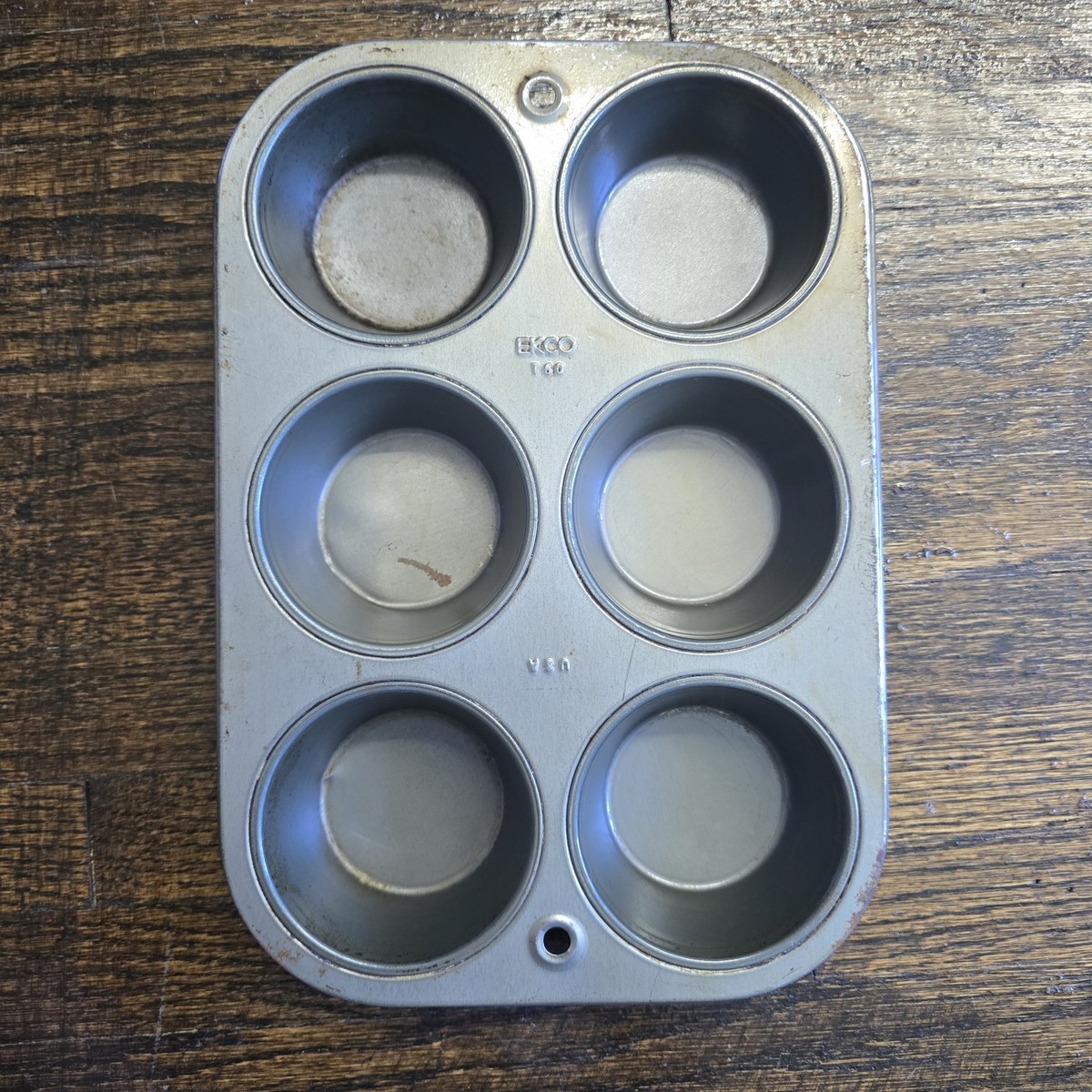 Baking Pans Ekco Cupcake Pan Baker's Lane 12 Cup Glazed Aluminized