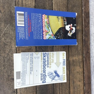 Vintage Vancouver 1999 Slam City Jam Pro Skateboarding VHS 411
