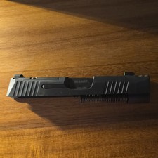P365X Macro Compensated Slide. Optic cut. Black. 3.7" slide, 3.1" barrel