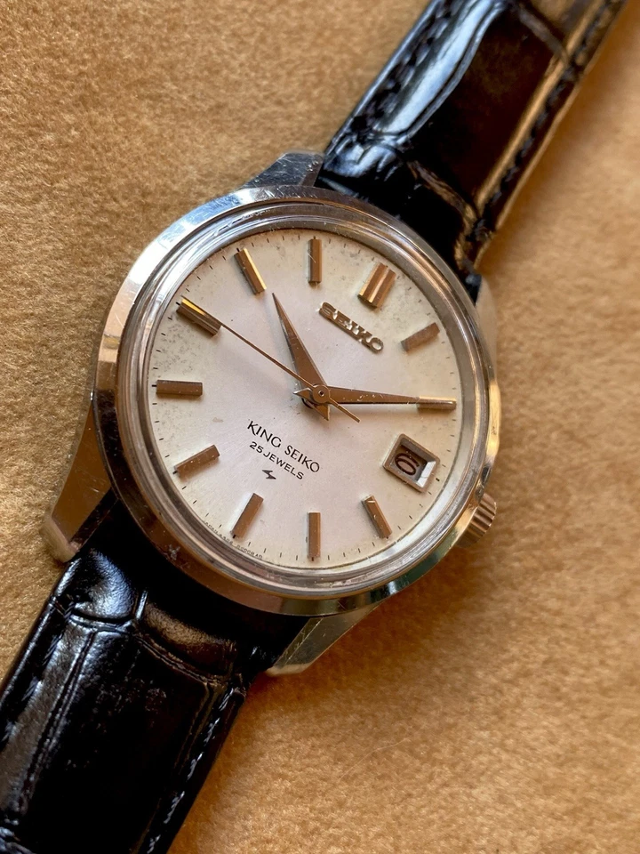 Seiko King Seiko 4402-8000 Silver patina dial Year 1967 - Immagine 4 di 4