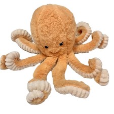 Jellycat Octopus Plush Large Stuffed Animal 15" Tan Peach Tentacle No Tag EUC