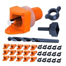 Horizontal Chicken Waterer Nipples, Pack of 15 Chicken Nipple 15 Pack Orange