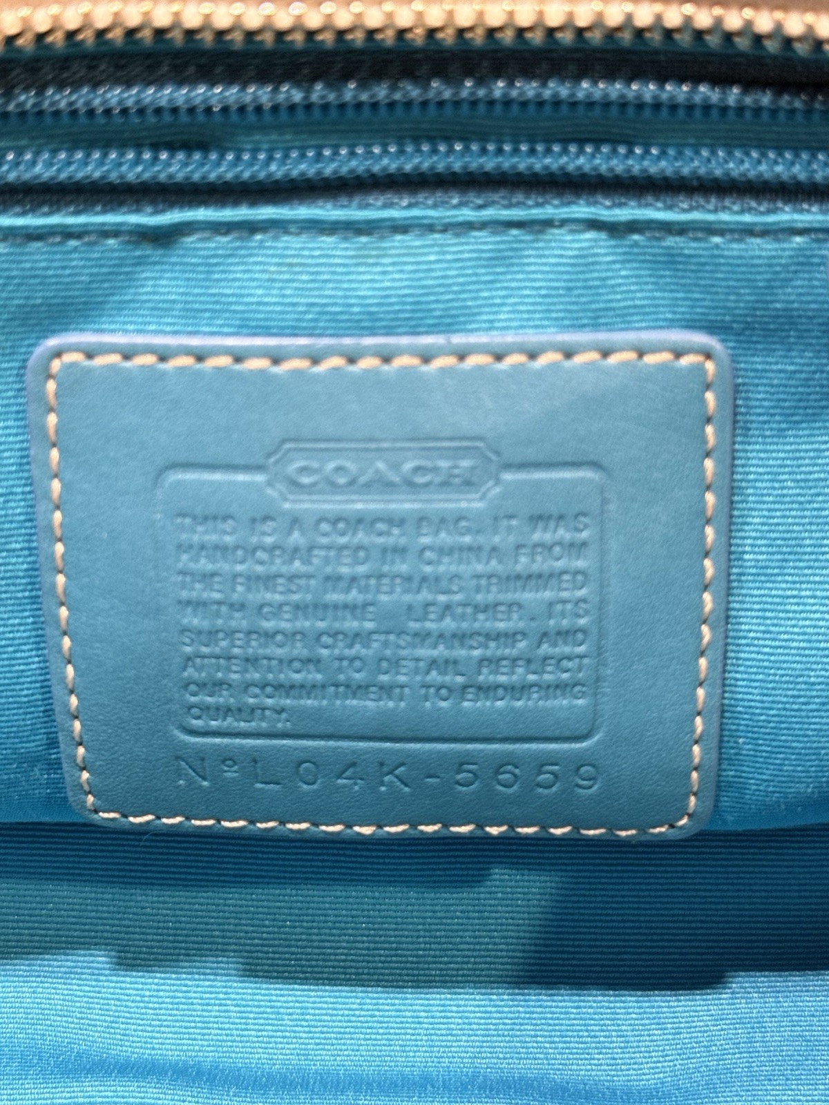 Coach 2004 Scribble Mini Hampton Tote Handbag Vin… - image 13