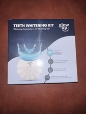 Glow Up Teeth Whitening Kit with UV Light Refillable See Des