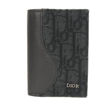Dior Saddle Vertical Card Holder 2ADCH169YKS H03E Card Case logo metal Obl...