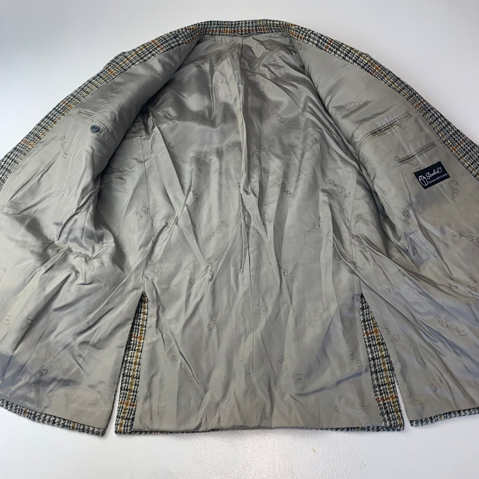 Scabal Blazer Single-Breasted Check Pattern Plaid… - image 5