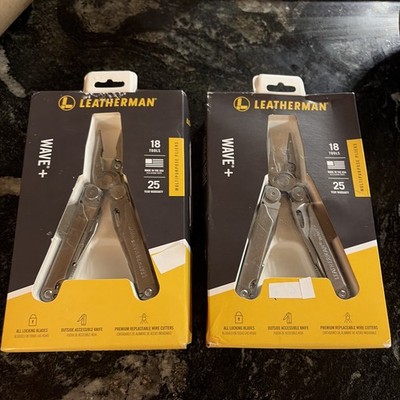 Lot of 2 new in the boxes leatherman wave + multitool fishing pliers