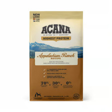 ACANA Highest Protein Appalachian Ranch Grain Free Dry Dog Food 25lb