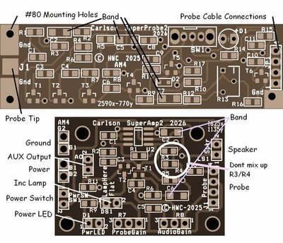 ALL NEW DESIGN Carlson SuperProbe2 MK0 Get Your Own Parts -Improved PCBs Only